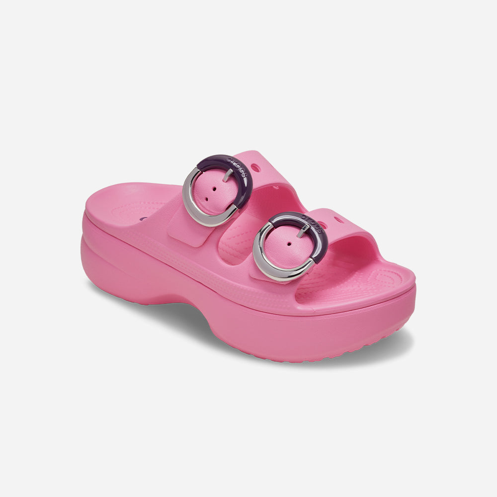 Giày Sandals Nữ Crocs Saturday Platform Dipped Buckle - Hồng - Supersports Vietnam