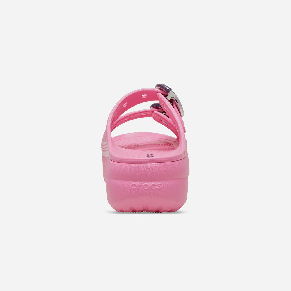 Giày Sandals Nữ Crocs Saturday Platform Dipped Buckle - Hồng - Supersports Vietnam