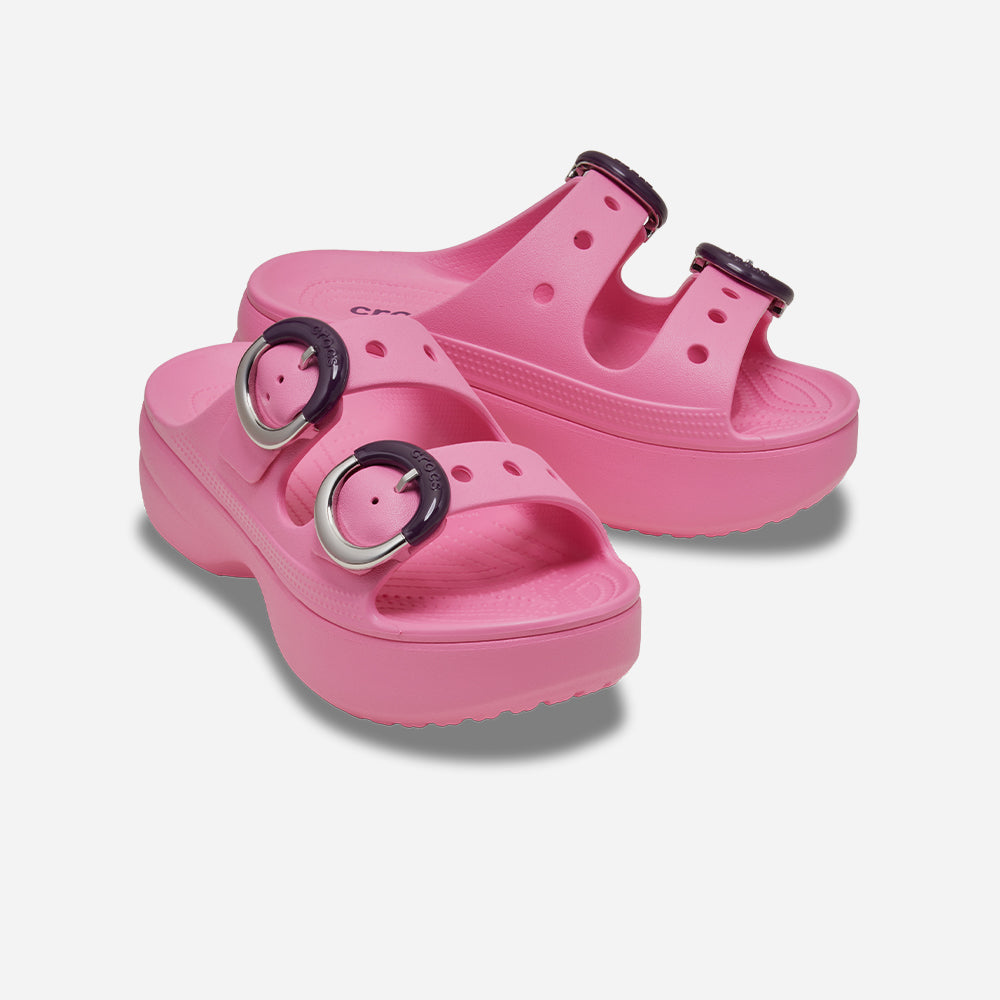 Giày Sandals Nữ Crocs Saturday Platform Dipped Buckle - Hồng - Supersports Vietnam