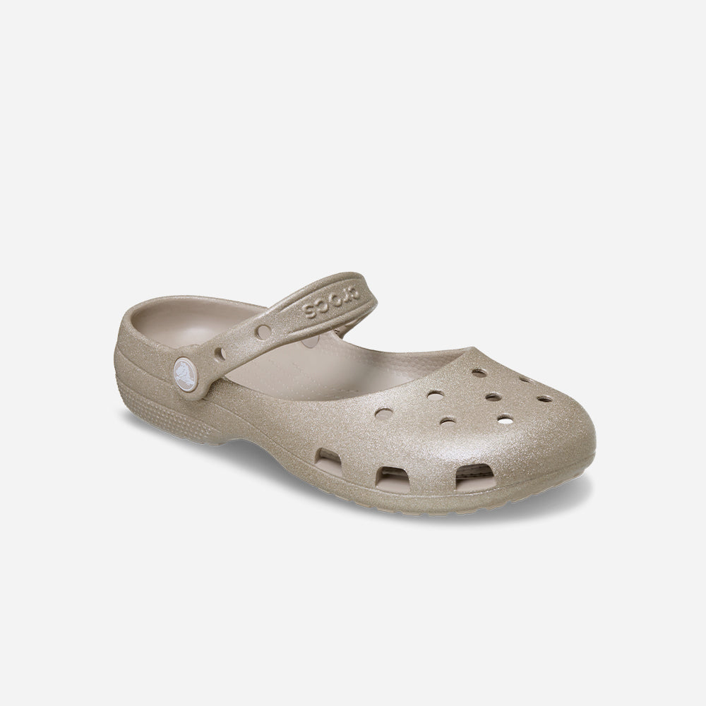 Giày Mary Jane Nữ Crocs Classic Shine Glitter Ballet - Nâu - Supersports Vietnam