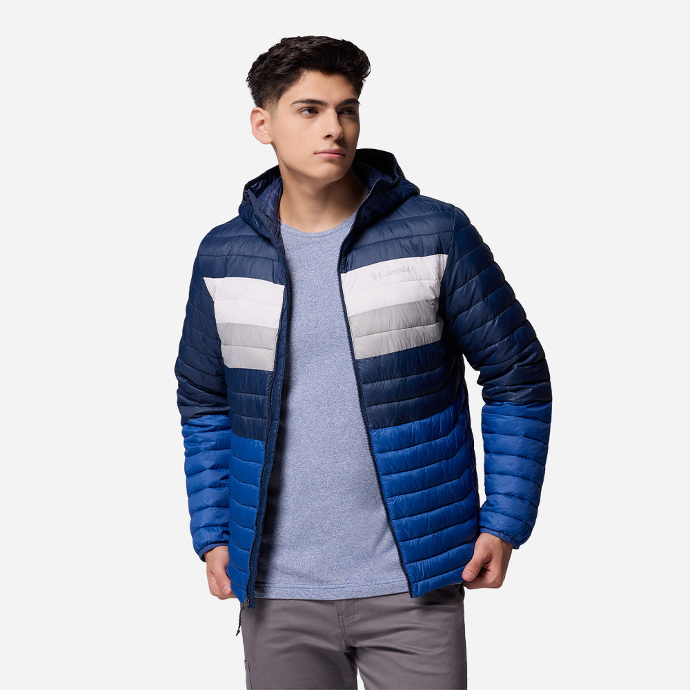 Áo Khoác Nam Columbia Powder Pass™ Hooded - Xanh Dương - Supersports Vietnam