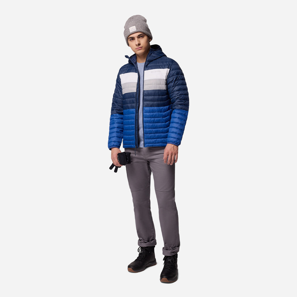 Áo Khoác Nam Columbia Powder Pass™ Hooded - Xanh Dương - Supersports Vietnam