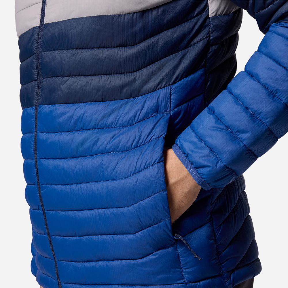 Áo Khoác Nam Columbia Powder Pass™ Hooded - Xanh Dương - Supersports Vietnam
