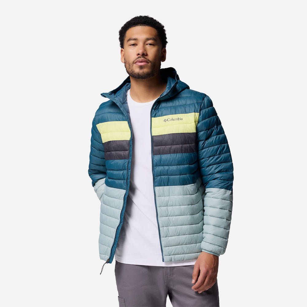 Áo Khoác Nam Columbia Powder Pass™ Hooded - Xanh Dương - Supersports Vietnam