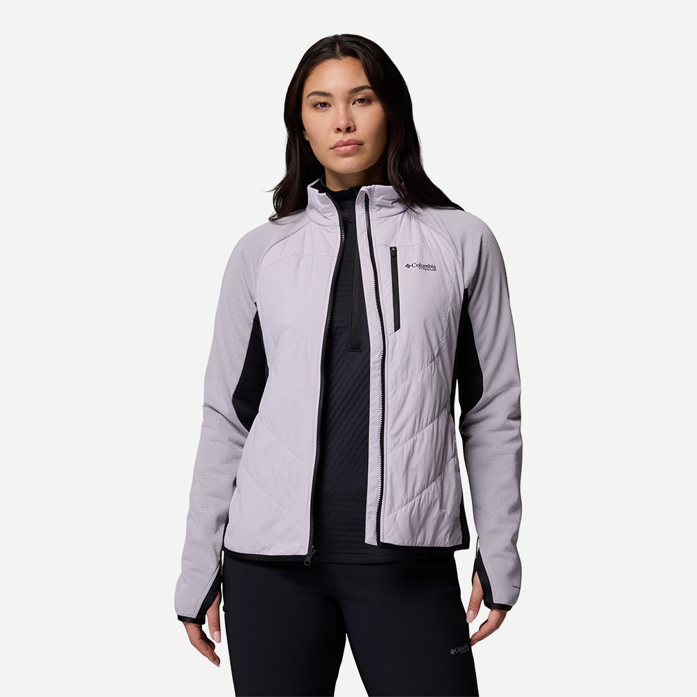 Áo Khoác Nữ Columbia Arctic Crest™ Hybrid Full Zip - Tím - Supersports Vietnam