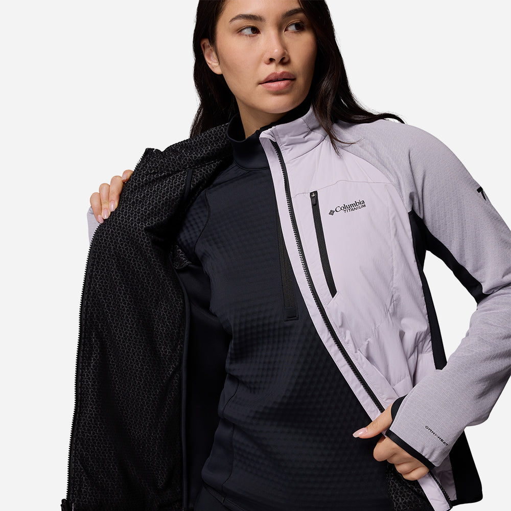 Áo Khoác Nữ Columbia Arctic Crest™ Hybrid Full Zip - Tím - Supersports Vietnam