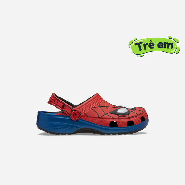 Giày Clog Trẻ Em Crocs Spiderman Classic - Đỏ - Supersports Vietnam
