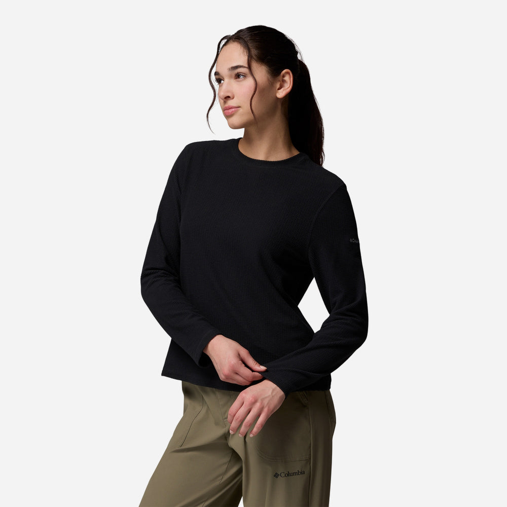 Áo Thun Nữ Columbia Brea Falls™ Grid Crew - Đen - Supersports Vietnam