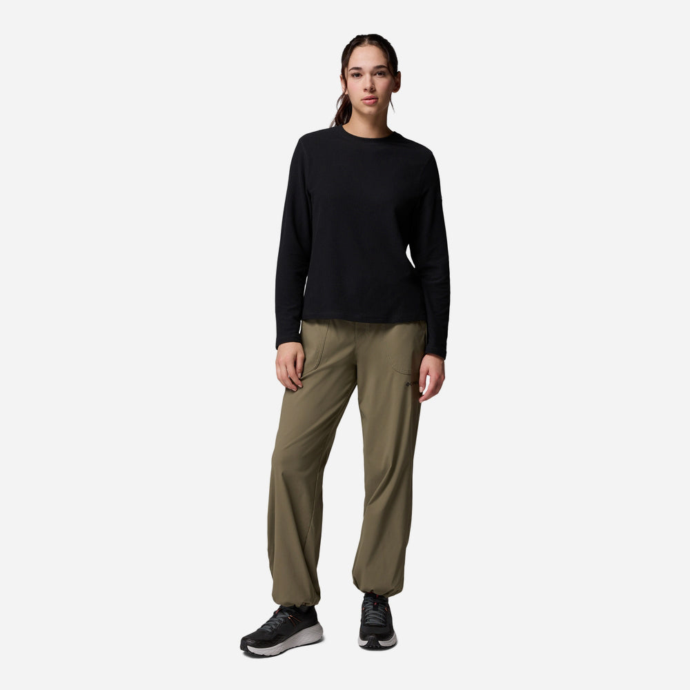 Áo Thun Nữ Columbia Brea Falls™ Grid Crew - Đen - Supersports Vietnam