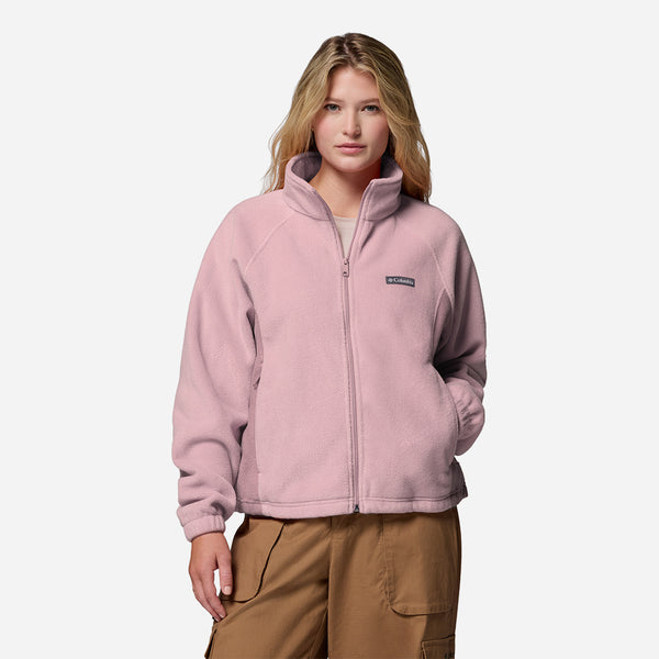 Áo Khoác Nữ Columbia Benton Springs™ Relaxed Full Zip - Hồng - Supersports Vietnam
