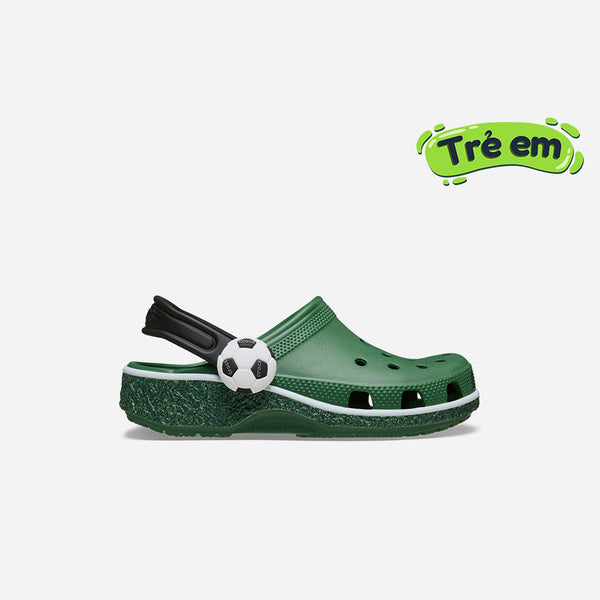 Giày Clog Trẻ Em Crocs Classic Soccer Turf - Xanh Lá - Supersports Vietnam