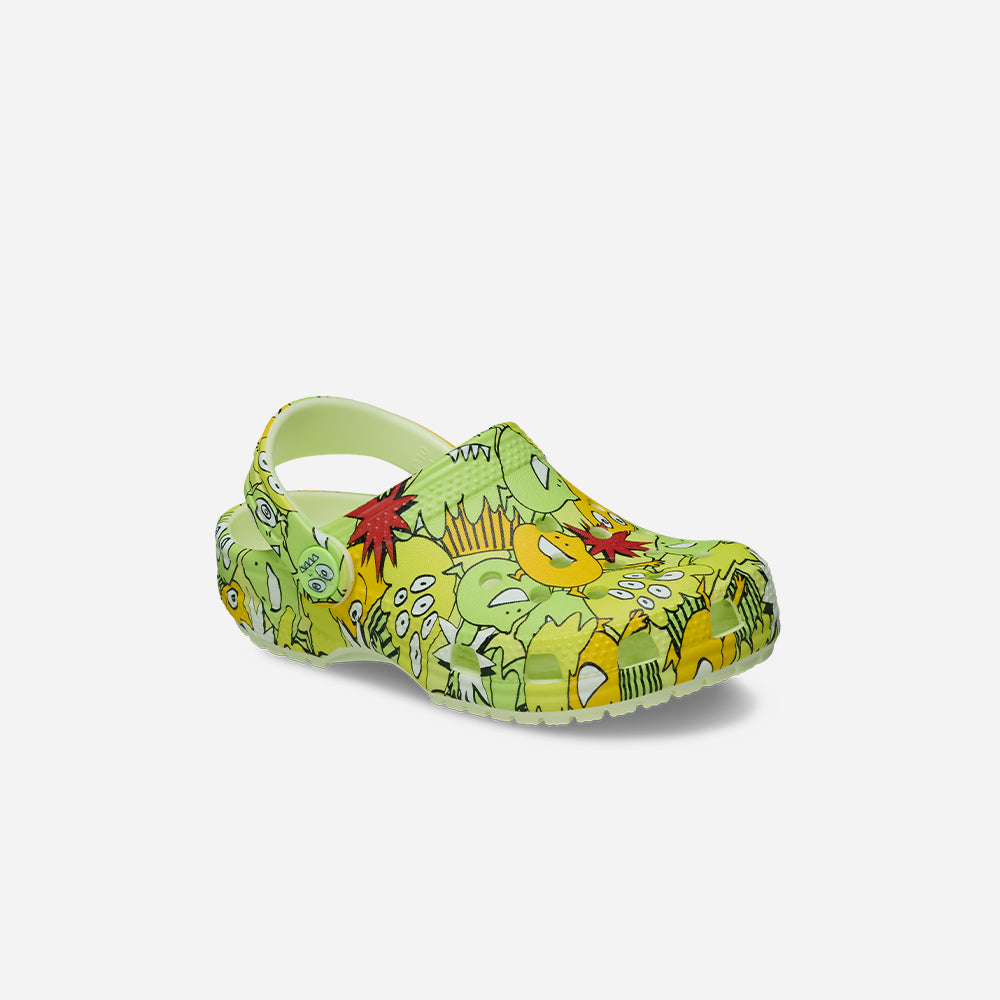Giày Clog Trẻ Em Crocs Classic Glow Monster Camo - Supersports Vietnam