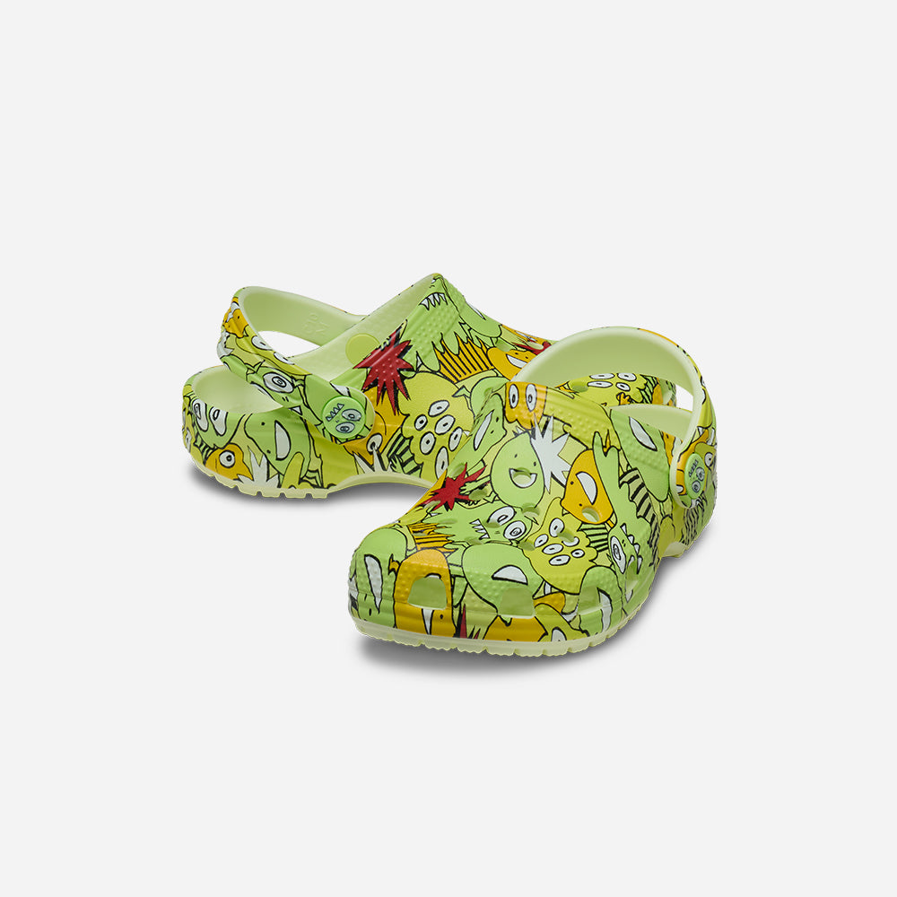Giày Clog Trẻ Em Crocs Classic Glow Monster Camo - Supersports Vietnam