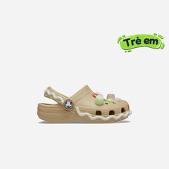 Giày Clog Trẻ Em Crocs Classic Gingerbread - Be