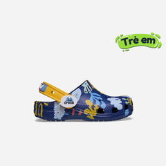 Giày Clog Trẻ Em Crocs Classic Monster Mash - Xanh Navy