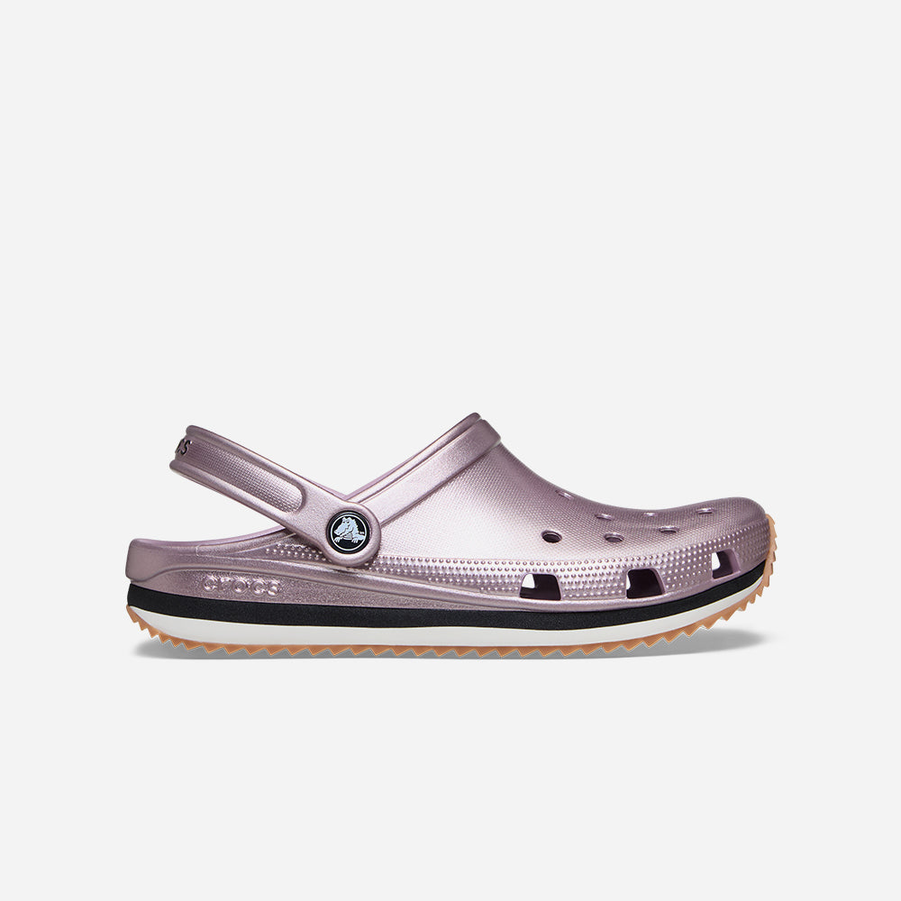 Giày Clog Unisex Crocs Crocband Metallic Runner - Tím - Supersports Vietnam