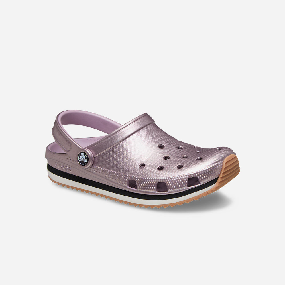 Giày Clog Unisex Crocs Crocband Metallic Runner - Tím - Supersports Vietnam
