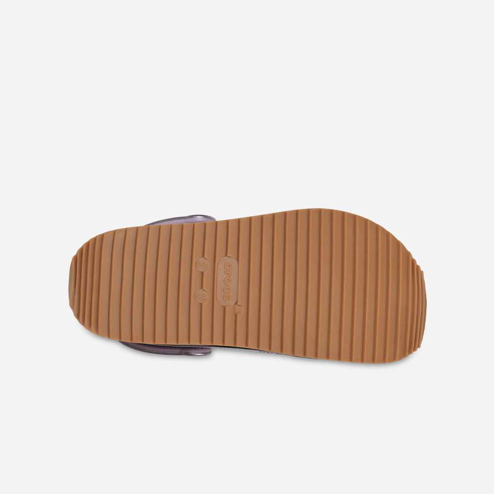 Giày Clog Unisex Crocs Crocband Metallic Runner - Tím - Supersports Vietnam