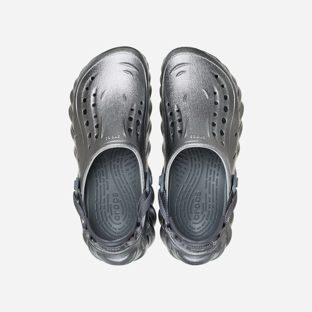 Giày Clog Unisex Crocs Echo - Xám - Supersports Vietnam