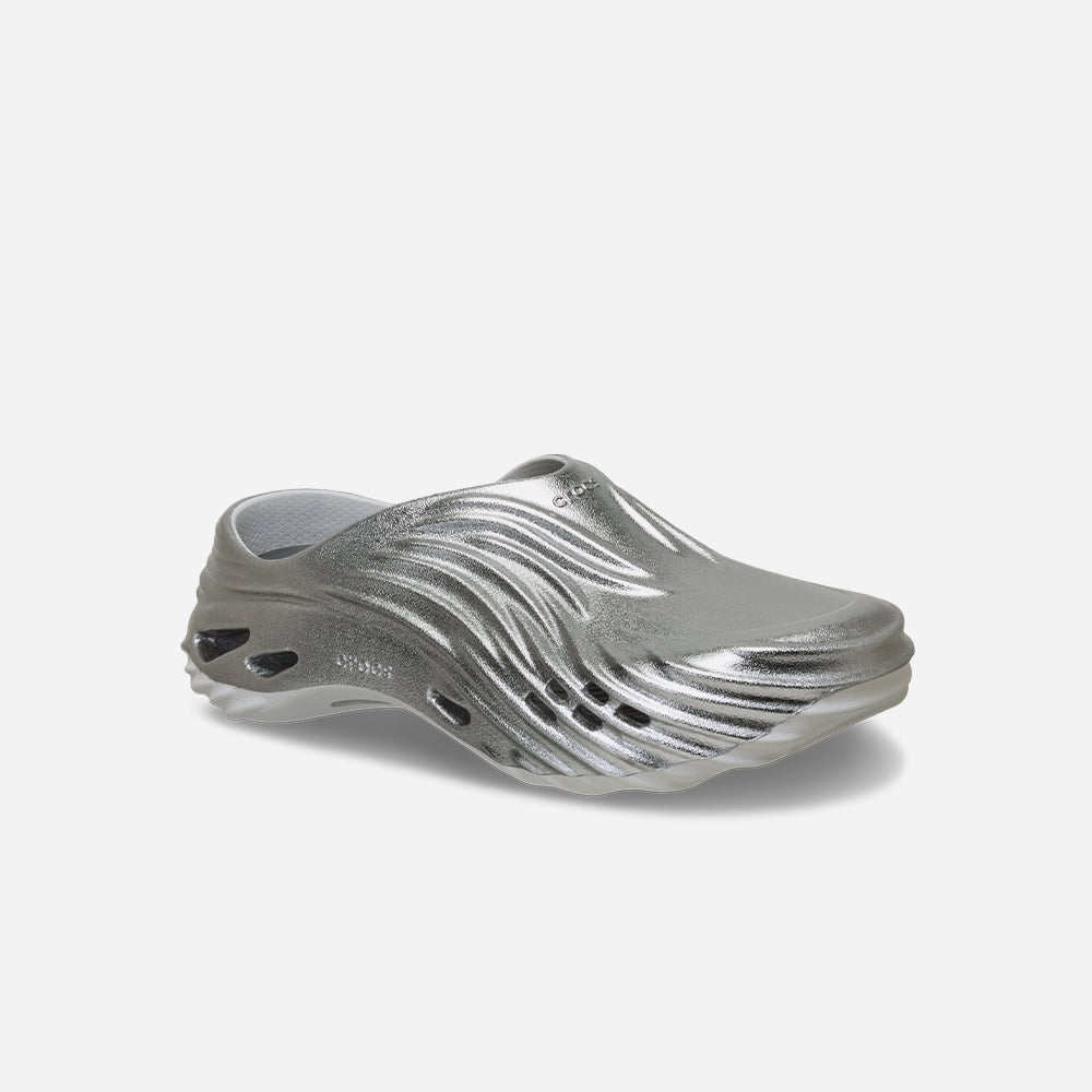 Giày Clog Unisex Crocs Echo Wave - Xám - Supersports Vietnam
