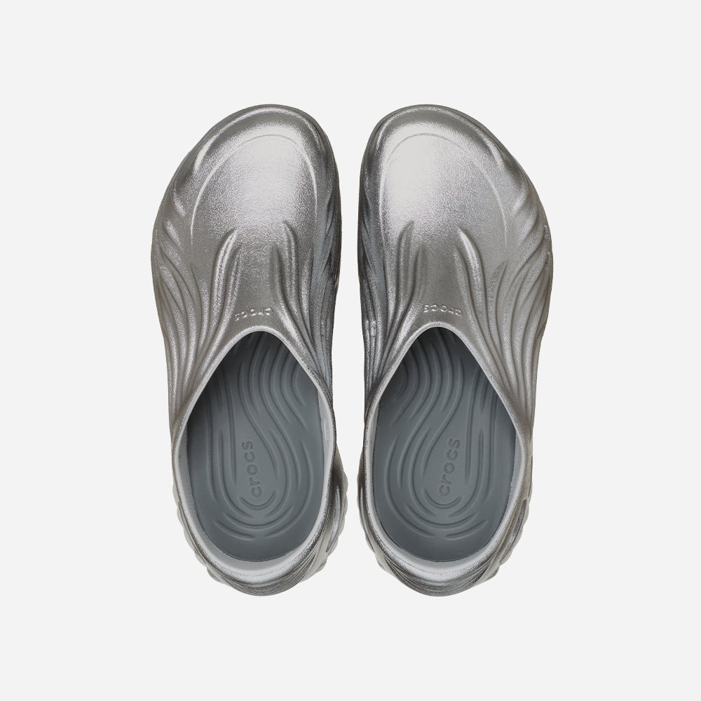 Giày Clog Unisex Crocs Echo Wave - Xám - Supersports Vietnam