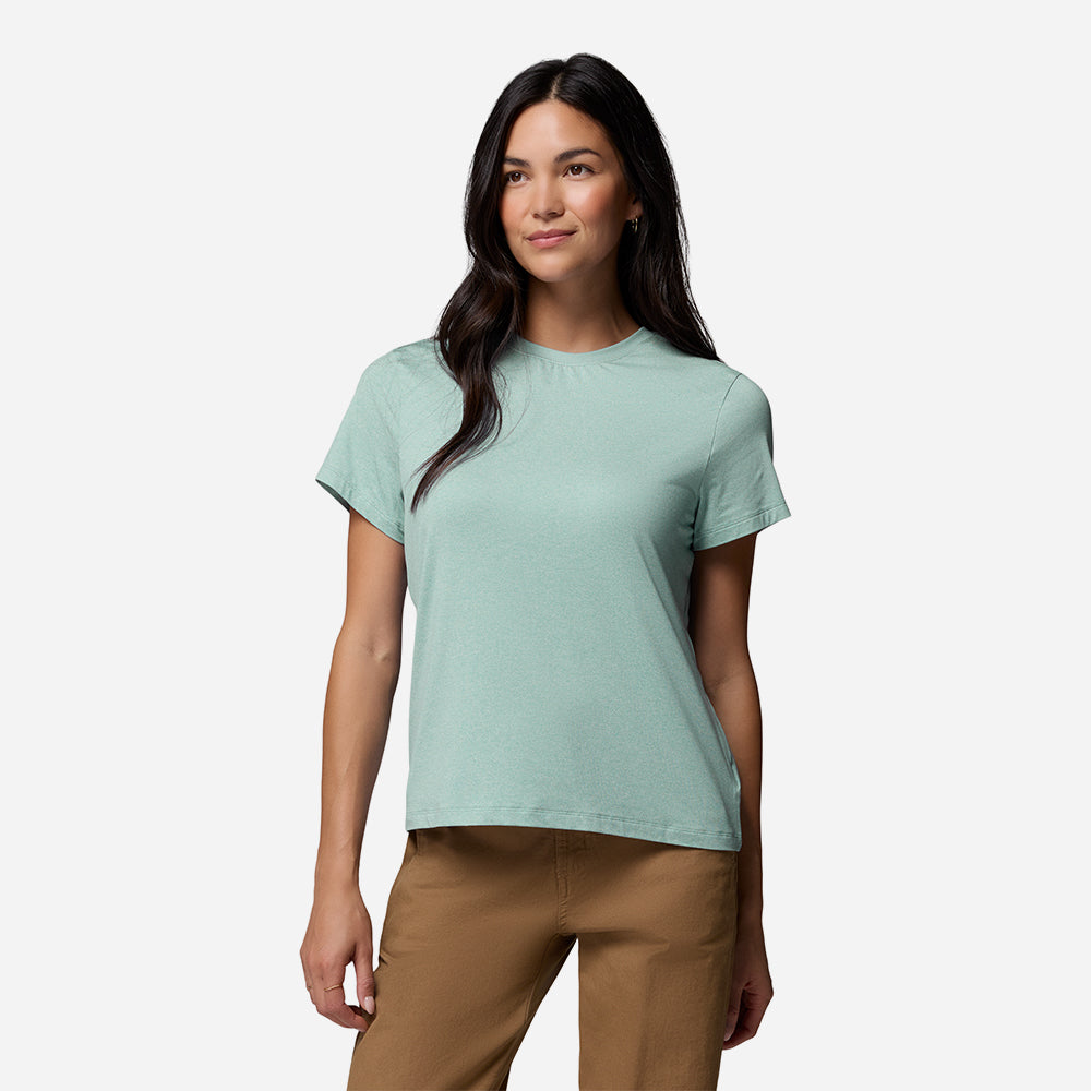 Áo Thun Nữ Columbia Parsons Point™ Short Sleeve Logo - Xanh Mint - Supersports Vietnam