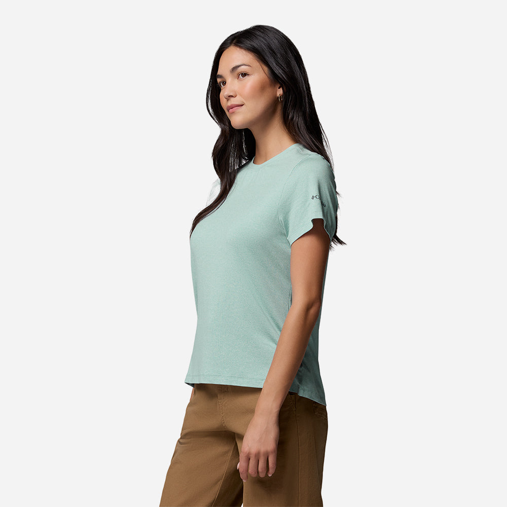 Áo Thun Nữ Columbia Parsons Point™ Short Sleeve Logo - Xanh Mint - Supersports Vietnam