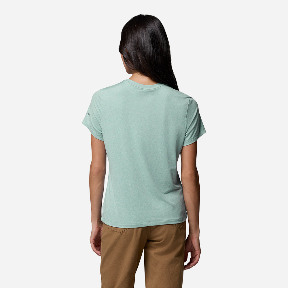 Áo Thun Nữ Columbia Parsons Point™ Short Sleeve Logo - Xanh Mint - Supersports Vietnam