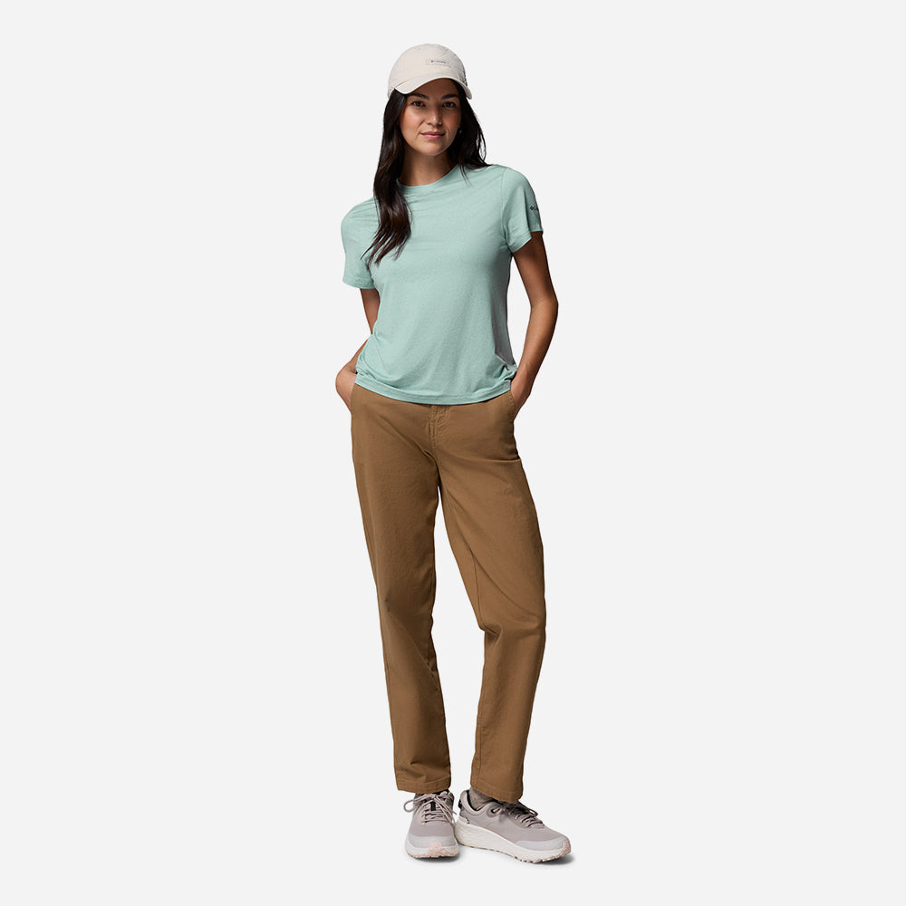 Áo Thun Nữ Columbia Parsons Point™ Short Sleeve Logo - Xanh Mint - Supersports Vietnam