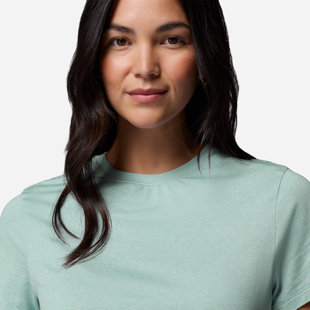 Áo Thun Nữ Columbia Parsons Point™ Short Sleeve Logo - Xanh Mint - Supersports Vietnam
