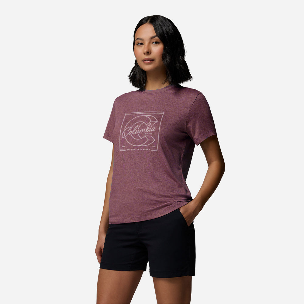 Áo Thun Nữ Columbia Parsons Point™ Short Sleeve Graphic - Supersports Vietnam