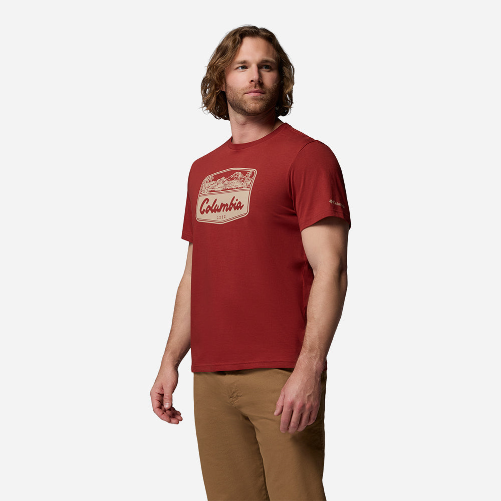 Áo Thun Nam Columbia Csc™ Seasonal Graphic - Đỏ - Supersports Vietnam