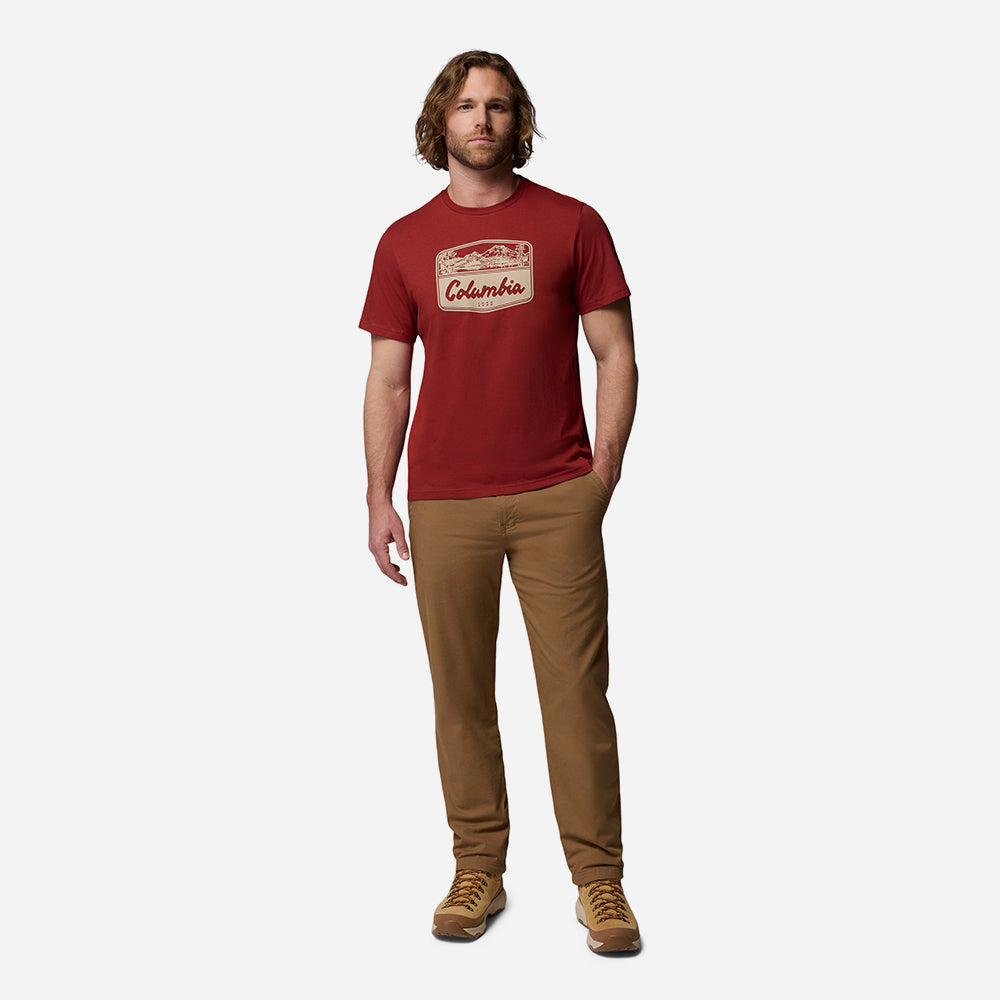 Áo Thun Nam Columbia Csc™ Seasonal Graphic - Đỏ - Supersports Vietnam