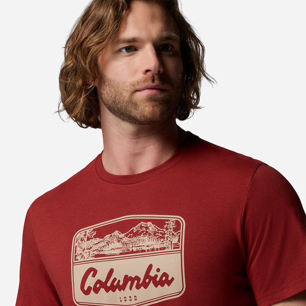 Áo Thun Nam Columbia Csc™ Seasonal Graphic - Đỏ - Supersports Vietnam