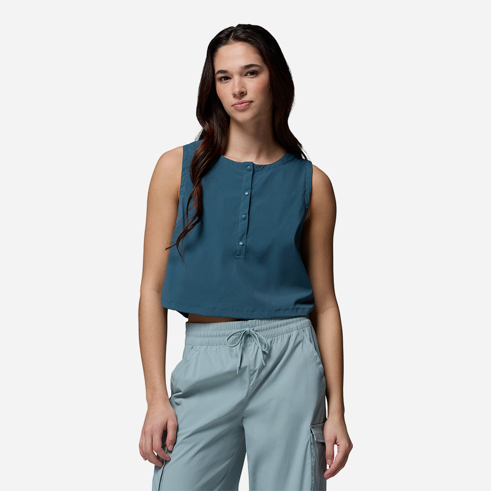 Áo Ba Lỗ Nữ Columbia Chill Creek™ Woven - Xanh Dương - Supersports Vietnam