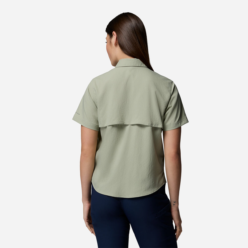 Áo Sơ Mi Nữ Columbia Silver Ridge™ Utility Ii Short Sleeve - Xanh Lá - Supersports Vietnam