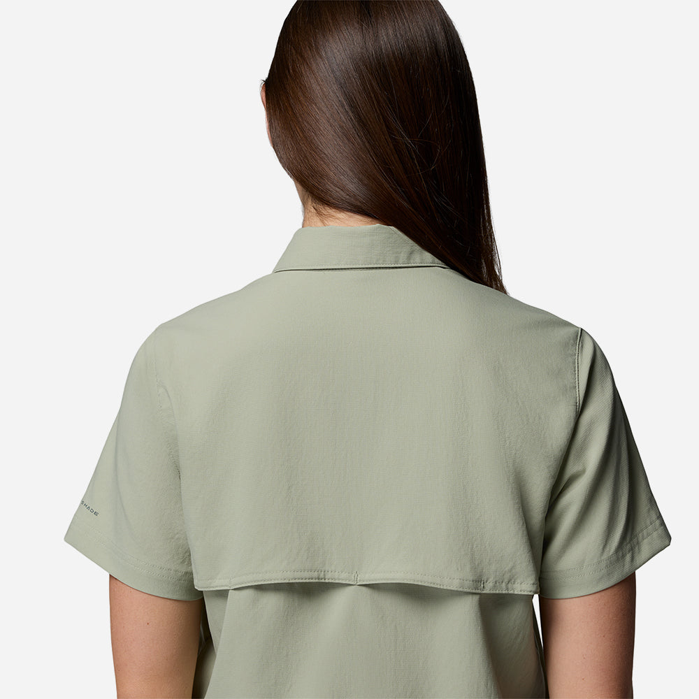 Áo Sơ Mi Nữ Columbia Silver Ridge™ Utility Ii Short Sleeve - Xanh Lá - Supersports Vietnam