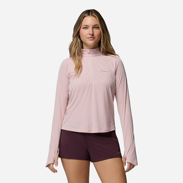 Áo Thun Nữ Columbia Stealth Spring™ Long Sleeve Half Zip - Hồng