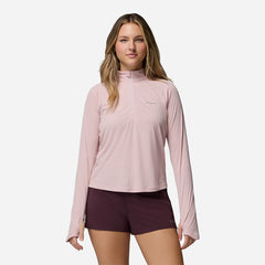 Áo Thun Nữ Columbia Stealth Spring™ Long Sleeve Half Zip - Hồng
