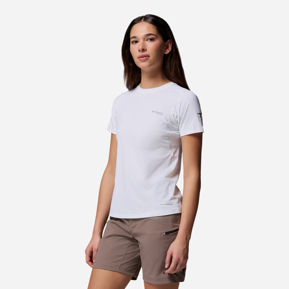 Áo Thun Nữ Columbia Diamond Peak Pro™ Short Sleeve - Trắng - Supersports Vietnam