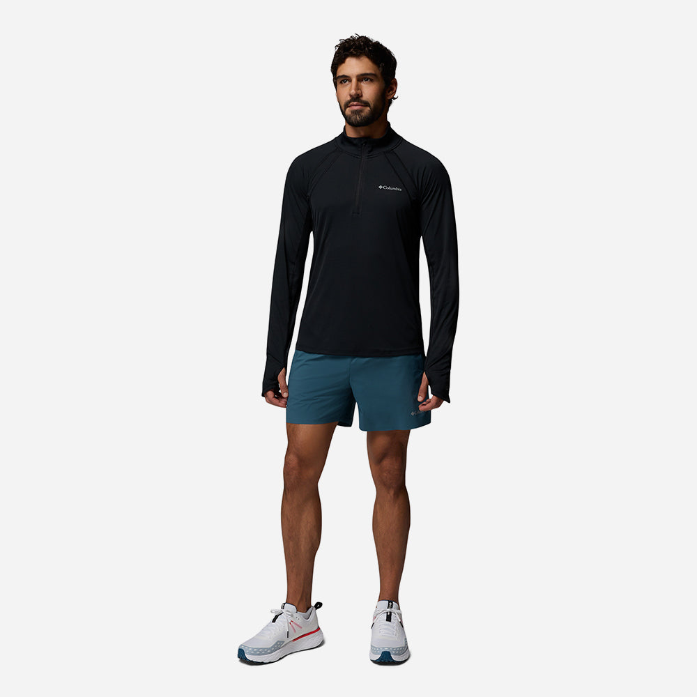 Áo Thun Nam Columbia Stealth Spring™ Half Zip - Đen - Supersports Vietnam