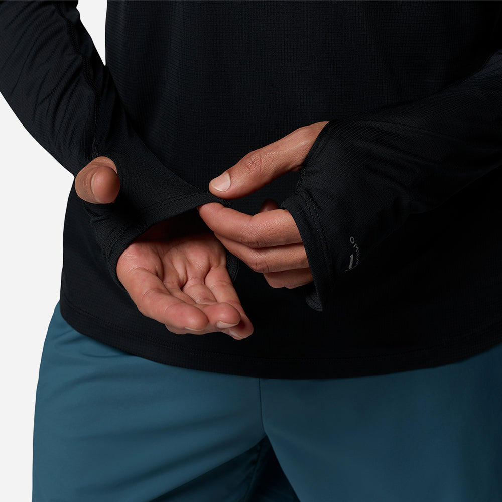 Áo Thun Nam Columbia Stealth Spring™ Half Zip - Đen - Supersports Vietnam