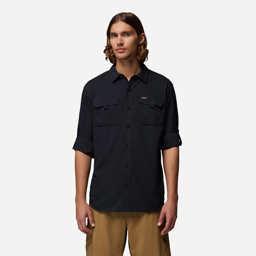 Áo Sơ Mi Nam Columbia Silver Ridge™ Utility Ii Long Sleeve - Đen - Supersports Vietnam