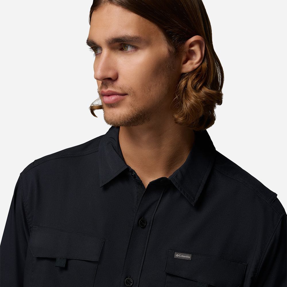 Áo Sơ Mi Nam Columbia Silver Ridge™ Utility Ii Long Sleeve - Đen - Supersports Vietnam