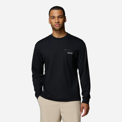 Áo Thun Nam Columbia Echo Passage™ Long Sleeve Crew - Đen - Supersports Vietnam