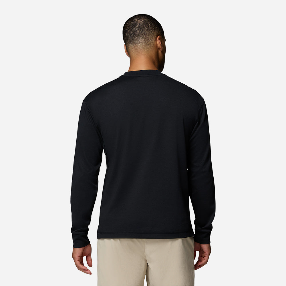Áo Thun Nam Columbia Echo Passage™ Long Sleeve Crew - Đen - Supersports Vietnam