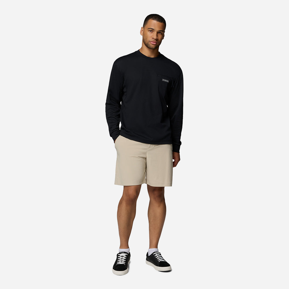 Áo Thun Nam Columbia Echo Passage™ Long Sleeve Crew - Đen - Supersports Vietnam