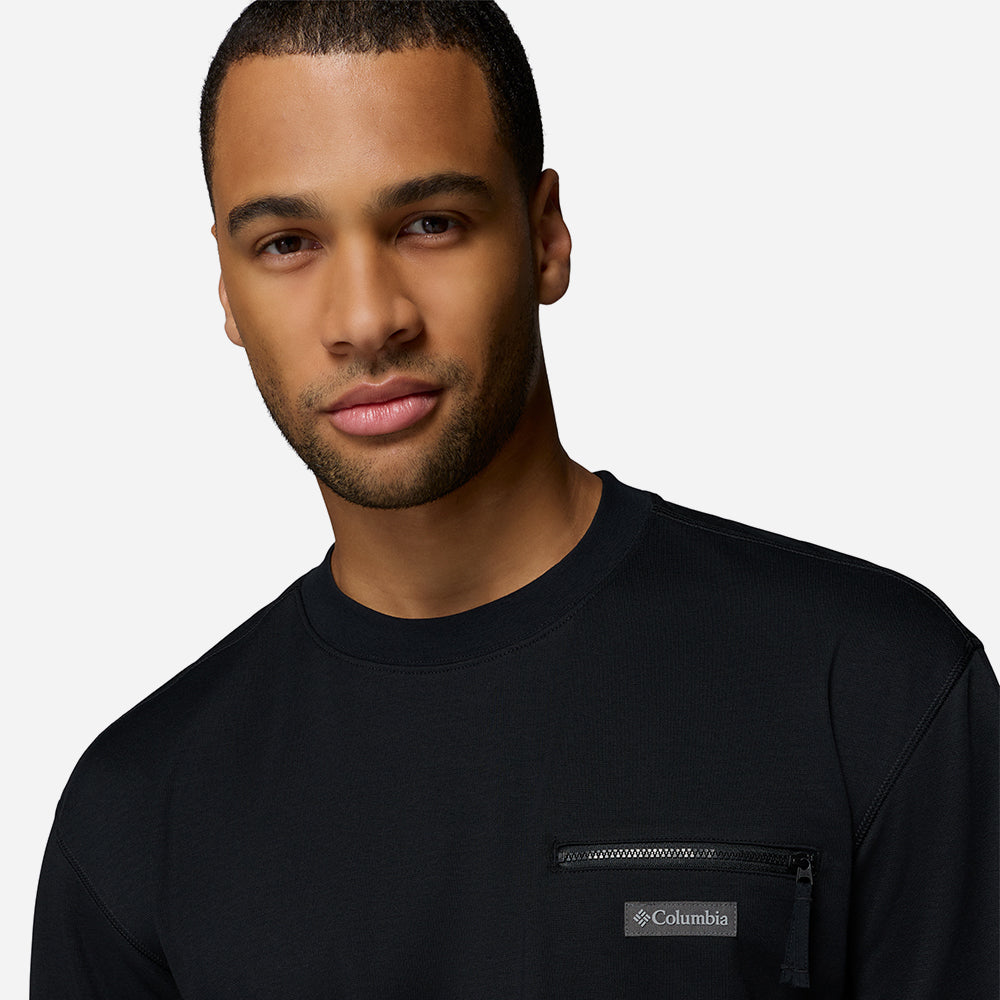 Áo Thun Nam Columbia Echo Passage™ Long Sleeve Crew - Đen - Supersports Vietnam