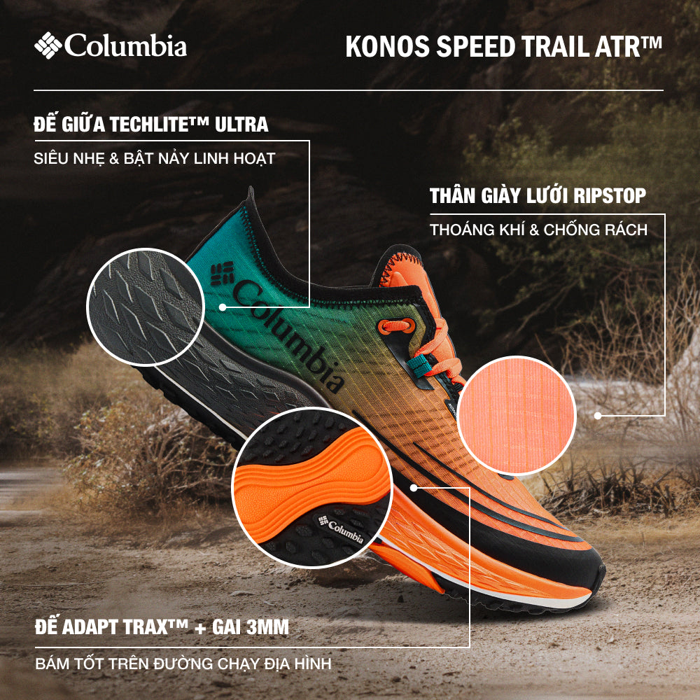 Giày Chạy Trail Nam Columbia Konos Speed Trail Atr™ - Cam - Supersports Vietnam