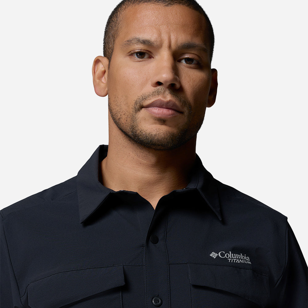 Áo Sơ Mi Nam Columbia Silver Ridge™ Elite Short Sleeve Woven - Đen - Supersports Vietnam
